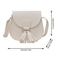 thumbnail image 2 of MUSOIE Mini Cute Princess Bag Purses PU Leather Tassel Crossbody Bags Fashion Shoulder Bag, 2 of 6