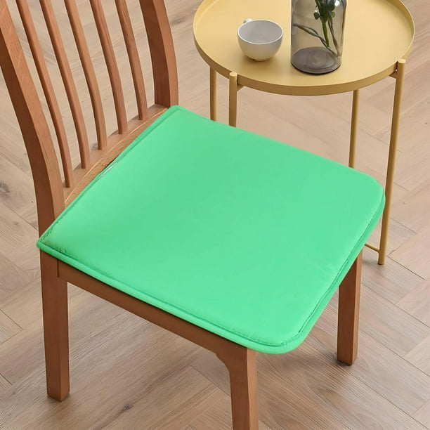 Fiudx Cojín de Esponja para Asiento, Poliéster Suave, Elegante Color Liso, Cómodo Cojín para Silla de Comedor, Ideal para Sillas de Estudio y de Trabajo, Juego de 2, 40 X 40 X 0,5 Cm