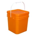 thumbnail image 1 of GUOOL Square Bucket Portable Paint Pail for Paint Water Garage Arts Crafts Projects 25L, 1 of 9