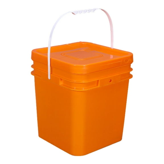 yotijay Square Bucket Portable Paint Pail for Paint Water s Crafts Projects 25L