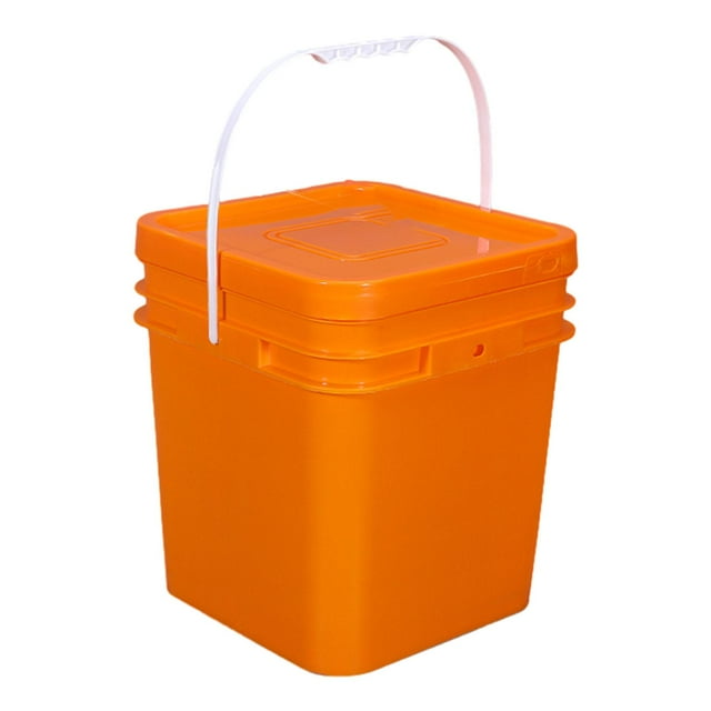 GUOOL Square Bucket Portable Paint Pail for Paint Water Garage Arts Crafts Projects 25L