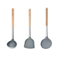 thumbnail image 1 of Shisuyan Spatula Kitchen Tools Silicone Grey 3Pcs 14.57x14.56x3.15In, 1 of 8
