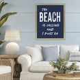 thumbnail image 3 of Stupell Industries Coastal Beach Is Calling Summer Sentiment Gold Floating Frame Canvas Art, 25 x 31, by Lettered and Lined, 3 of 8