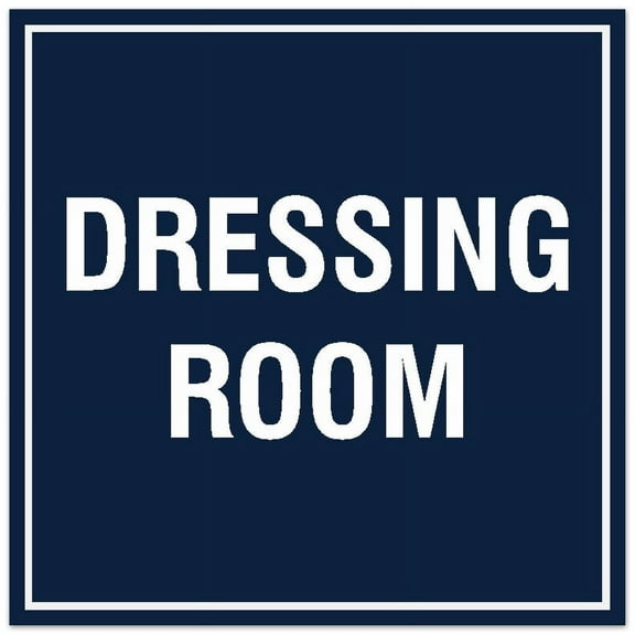 Signs ByLITA Square Dressing Room Sign - Easy Installation | Durable Material (Red) - Large