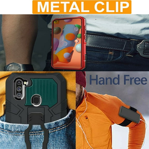 Samsung Galaxy Note 10 Case, Dual Layers [Combo Holster] And Built-In Kickstand Hybird Shockproof (Black)