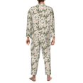 thumbnail image 7 of Salouo Halloween Cactus Print Button-Front Long Sleeve Pajama Set for Men, Soft 2Pjs Men's Long Sleeve Sleepwear -Large, 7 of 7