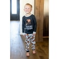 thumbnail image 4 of LazyOne Warm Long-Sleeve PJ Sets for Girls and Boys, Grey Pasture Bedtime, Funny Animal Kids' Pajama Sets, 4 of 7