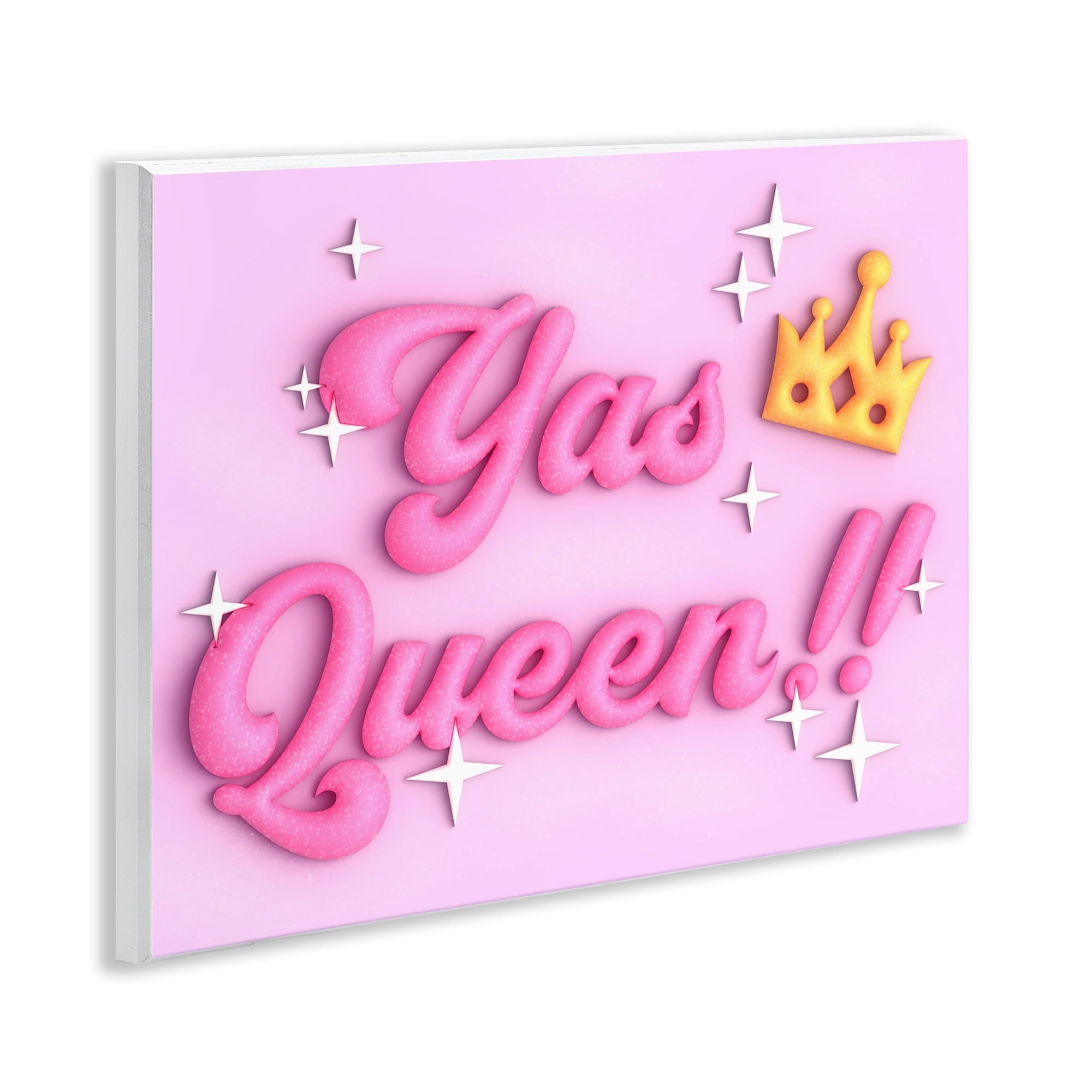 Stupell Industries Retro Yas Queen Entertainment Painting Unframed Art Print Wall Art, 14 x 11