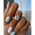 thumbnail image 3 of ESTE ORIGIN 4.85Ctw Lab-Grown Radiant Diamond Hidden Halo Ring with Side Stones in 10K Yellow Gold for Women, 3 of 8