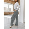 thumbnail image 5 of SWQZVT Womens Corduroy Pants Dressy Straight Leg Pants for Women Comfy Casual Gray Keep Warm Fall Corduroy Slacks Woman Pant M, 5 of 7