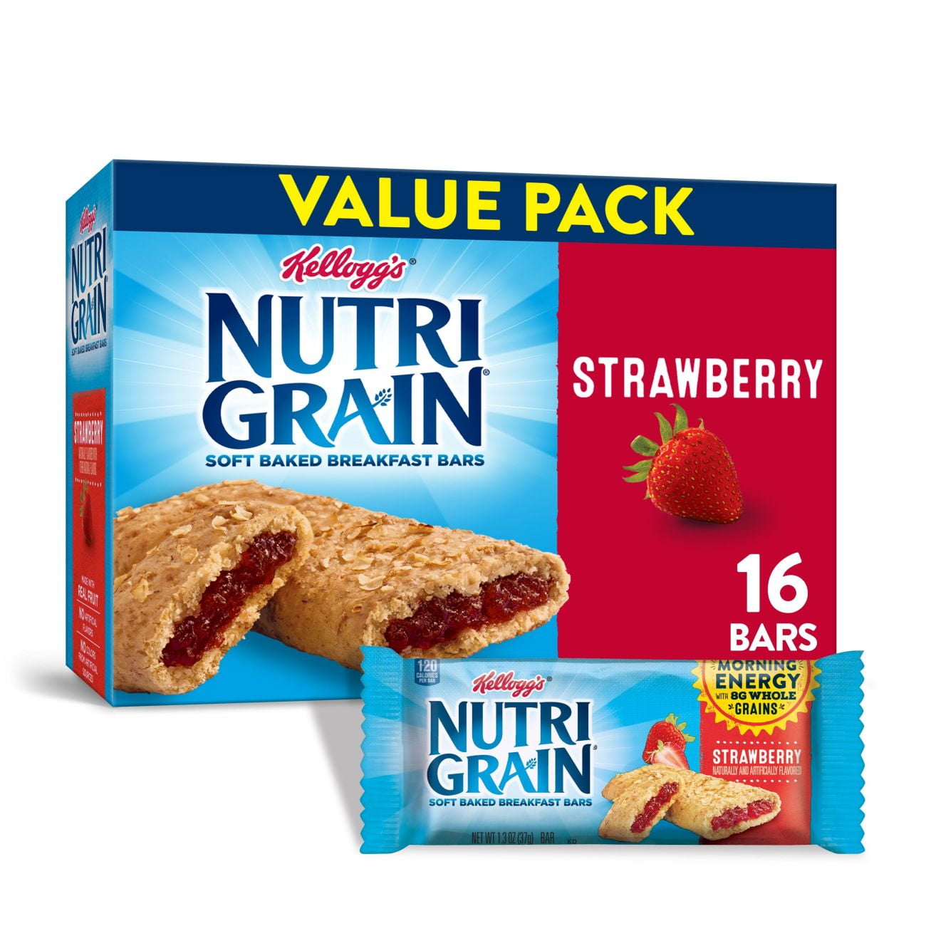 Kellogg's NutriGrain Soft Baked Breakfast Bars Strawberry Value Pack
