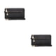 thumbnail image 3 of Minnieouse Cartera de cuero PU para mujer, cartera portátil Vintage con cremallera para fotos, tarjetero, monedero para niñas, regalo de Negro 2piezas, 3 of 6