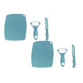 thumbnail image 1 of Oleegame 2PC Vegetable Peeler Stainless Steel Ceramic Set With Fruit Vegetable Peeler Knife Mini Cutting Board Colorful Kitchen Tools 3PCS, 1 of 5