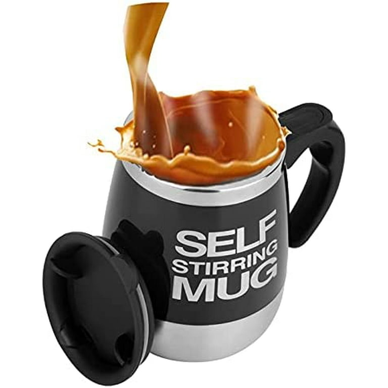 450ml Stainless Self Stirring Mug Auto Mixing Drink Tea Coffee Cup