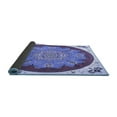 thumbnail image 2 of Ahgly Company Indoor Square Medallion Blue Traditional Area Rugs, 6' Square, 2 of 4