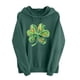 thumbnail image 2 of Xuyuer Womens St. Patrick's Day Clover Print Hoodie Casual Long Sleeve Sweatshirt Irish Shamrock Pullover Tops Sweatshirts Clover Print Shirts Casual Irish Gift Loose Fit Tops, 2 of 6