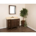thumbnail image 3 of 45 in  Single sink vanity in sable walnut with quartz top in cream, 3 of 5