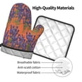 thumbnail image 4 of Gaeub Lavender Flowers Print Oven Mitts and Pot Holders Sets of 2,Heat Resistant Pad,Cooking Gloves, for Baking BBQ Home Decor, 4 of 7