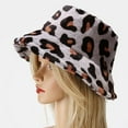 thumbnail image 6 of Fesfesfes Women's Bucket Hat Leopard Print Basin Hat Cloth Fisherman Hat Sun Hat, 6 of 7