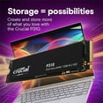 thumbnail image 6 of Crucial P310 M.2 2280 1TB PCI-Express 4.0 x4 NVMe 3D NAND Internal Solid State Drive (SSD) CT1000P310SSD8, 6 of 6