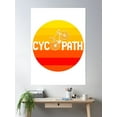 thumbnail image 2 of Cyclist Cycopath Sunset Poster Wall Art, Modern Wall Decor, 24x36 UNFRAMED, 2 of 3