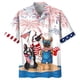 thumbnail image 3 of Camisetas estampadas en 3D con la bandera de EE. UU. a la moda para hombres, ropa divertida con estampado de perro y animal, camisetas hawaianas de manga corta para playa, vacaciones, Y2k, 3 of 4