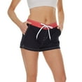 thumbnail image 1 of Aayomet Shorts de Sport pour Femmes Taille Semi-Élastique Pantalon de Plage Femme (Rouge, m), 1 of 5