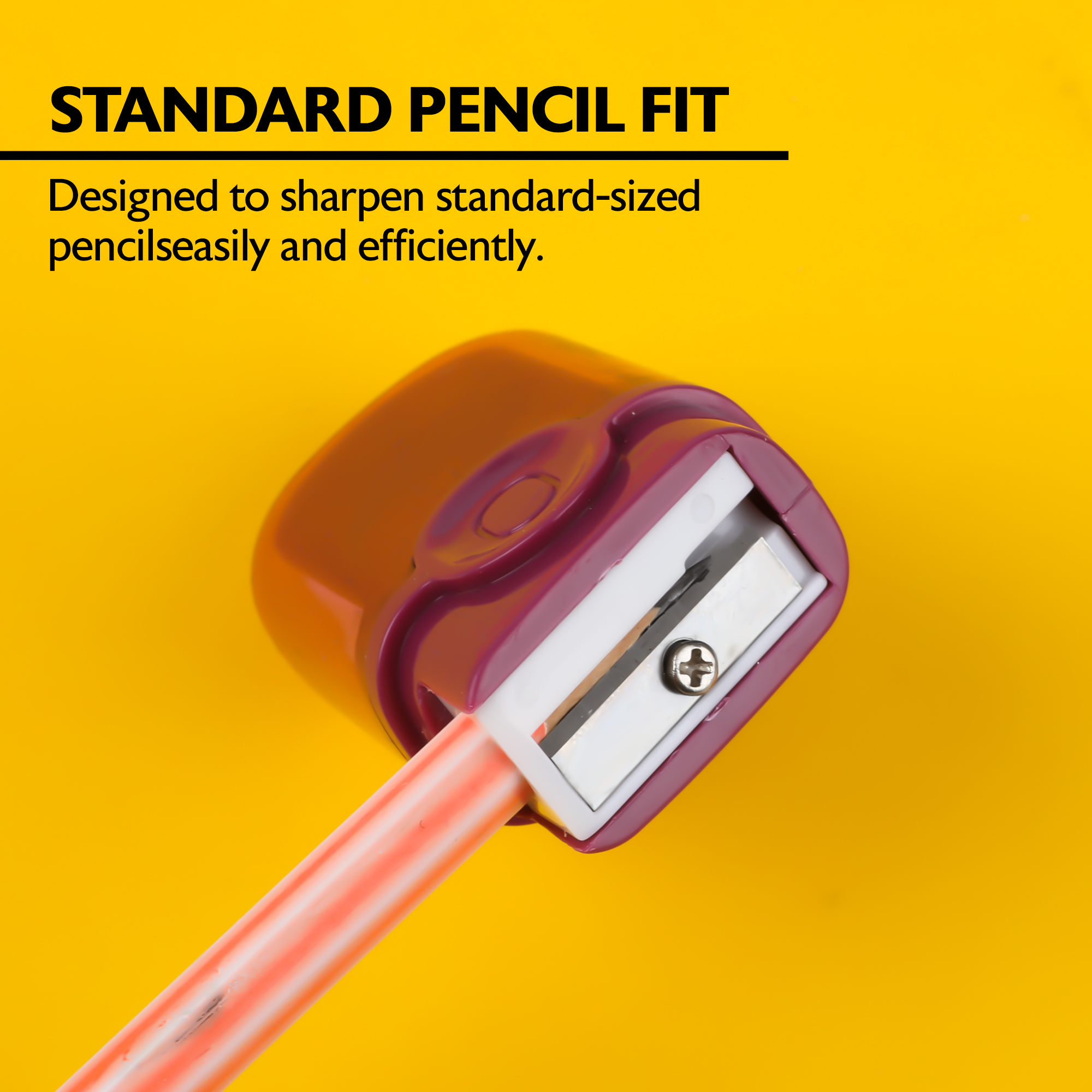BAZIC Products Manual Pencil Sharpeners with Eraser, 144 Pack, Compact Small Colorful Erasers, One Hole