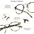 thumbnail image 3 of LifeArt Blue Light Blocking Glasses, Anti Eyestrain, Computer Reading Glasses, Gaming Glasses, TV Glasses for Women Men, Anti Glare (Tortoise, +3.50 Magnification), 3 of 8