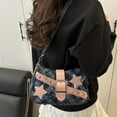 thumbnail image 6 of Elegant Handbag with Star Pattern for Women Fashion Shoulder Bags Vintage Underarm Purse Stylish Everyday Bag, 6 of 8