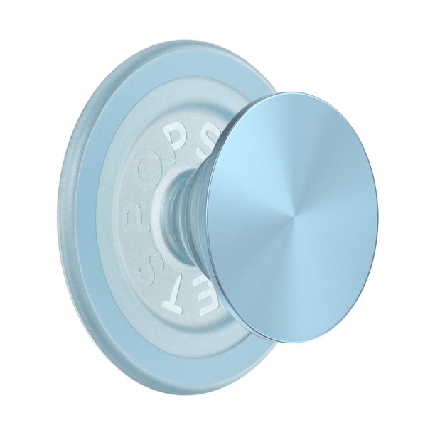 PopSockets Soporte y Agarre Magnético para Teléfono Compatible con MagSafe Azul Claro