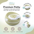 thumbnail image 2 of Dolu Nuve Premium Potty Training Seat, Portable Toilet Chair for Kids, Eco Green, 2 of 6