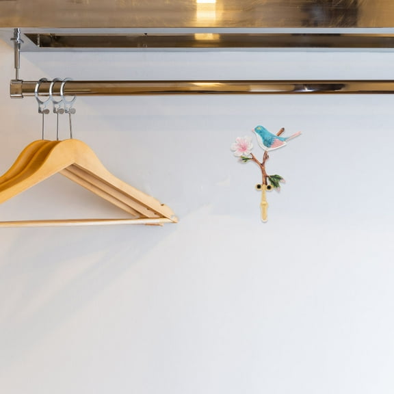 FRCOLOR Vintage Bird Shaped Hooks Antique Metal Mounted Wall Hook Decorative Hanging Clothes Rack Coats Towels Hangers For Keys Hats