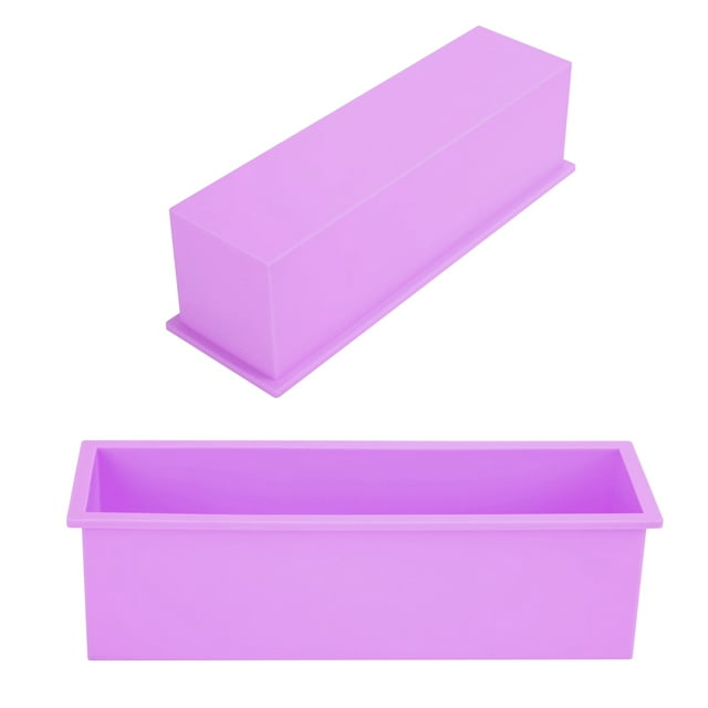 LYUMO Rectangle Soap Mold, Mould,1200ML Rectangle Silicone Soap Mold DIY Mould Making Box Tool