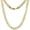 18 in, variant on 10k Solid Yellow Italian Gold Hollow Curb Link Chain Necklace 3.5mm Cadena de Oro 24"