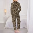 thumbnail image 6 of Wukai Leopard Print-1 Print Women's Pajama Set - Soft Long Sleeve Sleepwear for Comfort and Style-Large, 6 of 9