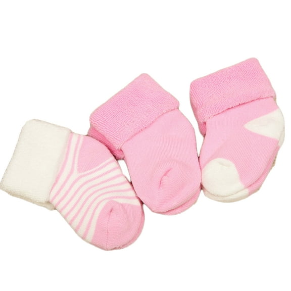 Meso Unisex Children 3 Pairs Pack Pack Thick Combed Cotton Socks 0-2Y