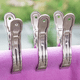 thumbnail image 5 of Pinzas para ropa de metal resistente, pinzas para ropa de acero inoxidable, pinzas grandes para toalla para silla de playa, abrazadera para edredón, 5 of 5