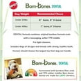 thumbnail image 4 of SPOT Bam-Bones Dental X-Bone Dog Chew Toy, 6", For Light Chewers & Teething Puppies Under 25 lbs, Peanut Butter Flavor, Bamboo Fiber with Massaging Rubber Center, 1 Pack, 4 of 15