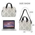 thumbnail image 3 of FORMRS 16" Laptop Bag Carrying Sleeve Case with Handle Travel Shoulder Briefcase, Light Gray Pattern, 3 of 8