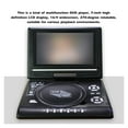 thumbnail image 3 of DVD Player Multifunction 7.8 Inch 16:9 Widescreen 270° Rotatable LCD Screen Home Car TV DVD Player Portable VCD MP3 Viewer ,Higher Definition Picture, 3 of 6