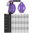 thumbnail image 3 of OutPro Women's 3 in 1 Ski Jacket, Waterproof Activewear Jacket Purple,XXL, 3 of 11