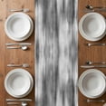 thumbnail image 4 of Table Runner 70 Inches Long for Kitchen Dining, Grey Ombre Dresser Scarf Farmhouse, Dining Table Decorations for Wedding/Parties, Vintage Simple Abstract Gradient Mottled 13 x 70 In, 4 of 8