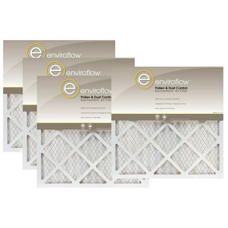 

18X20X1A (Actual Size) Enviroflow Air Filter (MERV 8) (4 Pack)