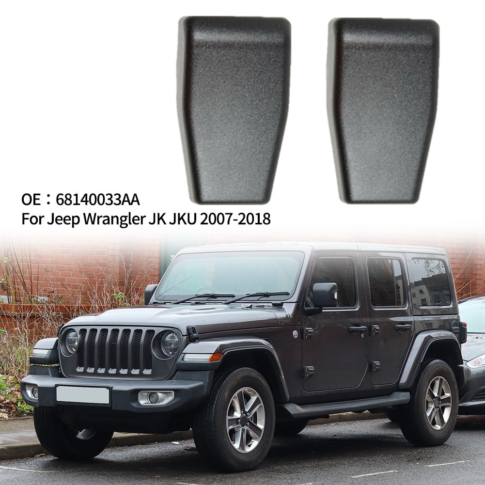 ABS Chrome Rear Door Panel Trim Covers NINTE Tailgate Hinge Cover for Jeep Wrangler JL 2018 2019 
