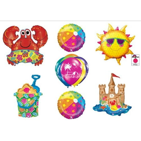 Beach Luau Crab Hawaiian Tropical Birthday Party Balloons Decorations Supplies by Balloon Emporium
