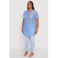 thumbnail image 4 of Womens Plus Size Sheer Textured Knit Tunic Top, 4 of 5