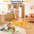 thumbnail image 3 of VASG Portable Steam Cleaner with 15 Accessories, Fast 15s Heat-Up, 1.6L Large Water Tank, Handheld Steamer for Car Detailing, Home, Tile, Grout & Furniture, 3 of 10