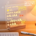 thumbnail image 3 of Inteprter Tablero de mensajes Dormitorio Acrílico transparente Escritura Luz de noche Vacaciones Reescribible Lámpara de iluminación Sala de arte Iluminación y accesorios Inteprter HA067220-00, 3 of 6