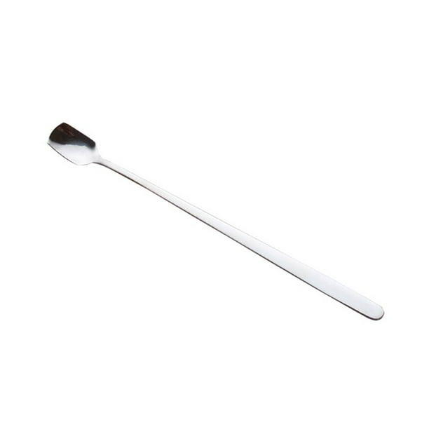 Moyic Cucharadita de mango largo, cuchara de café de acero inoxidable 304, helado, postre, té, cuchara agitadora para accesorios de cocina, Cocina y Comedor Plata Moyic JJ17475-01